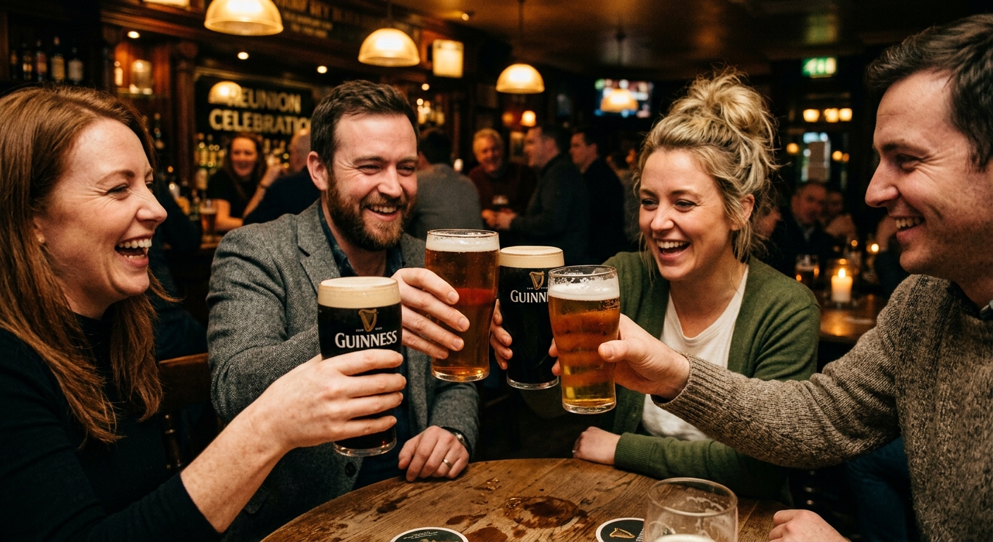 Чокаются пинтами